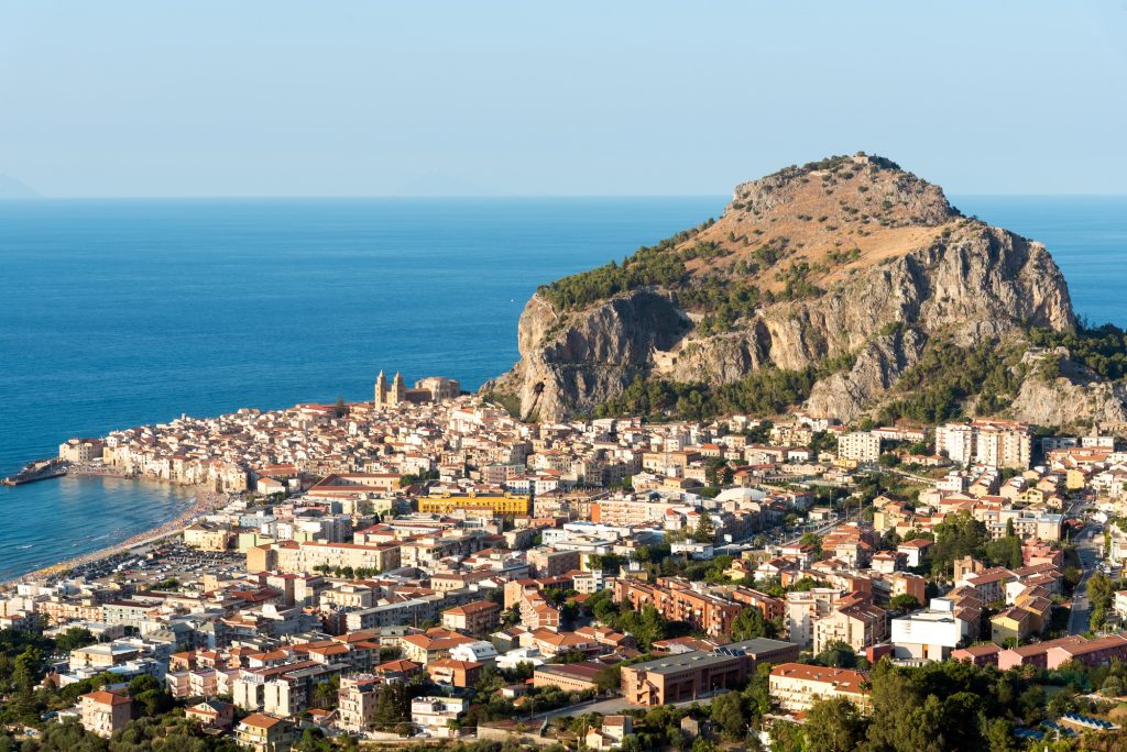 The village of Cefalu in Sicily